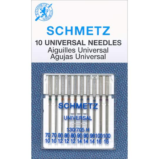 SCHMETZ Universal Machine Needles, Sizes 70/80/90/100